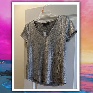 White House Black Market - Silver Shirt - Size M